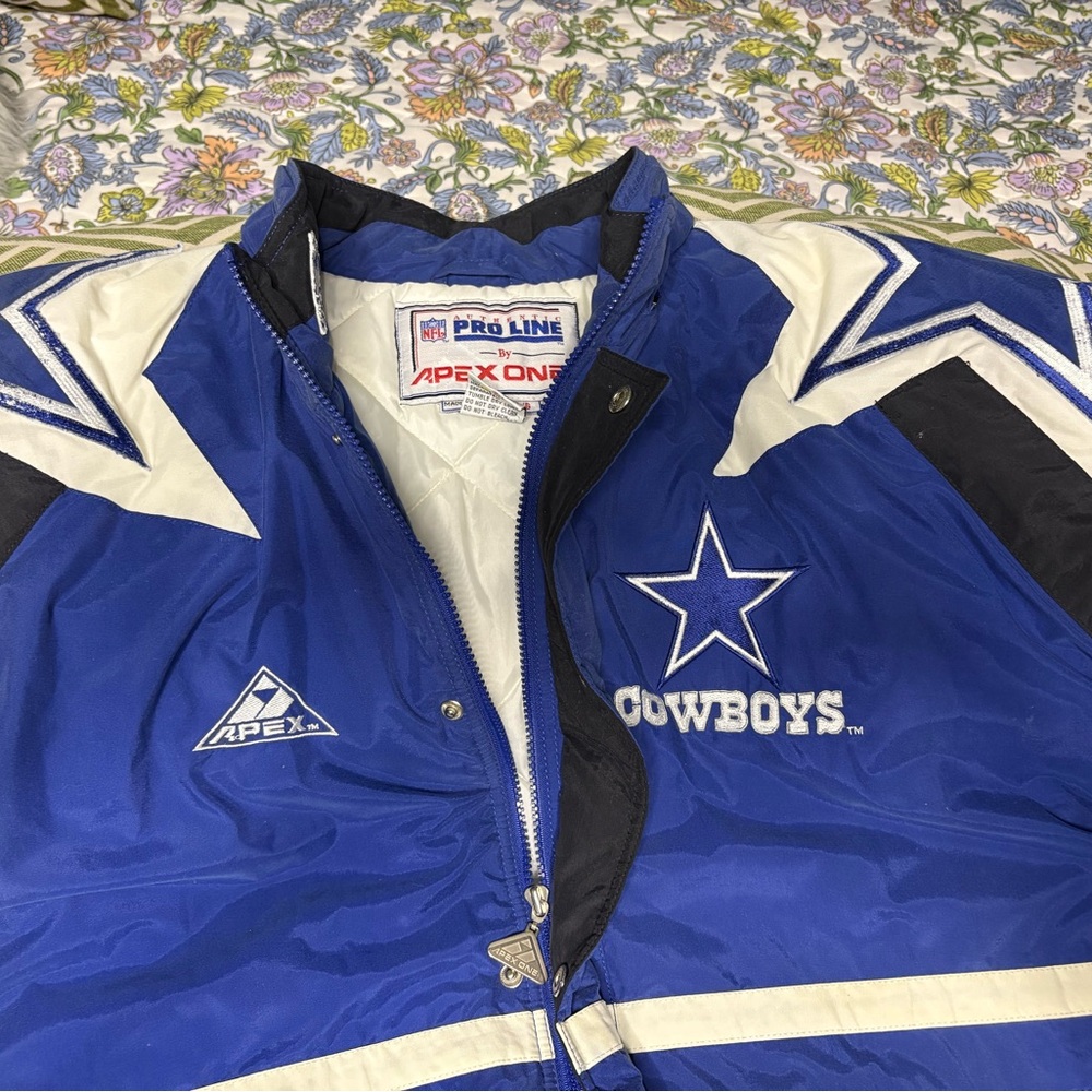 Blue and White Cowboys Jacket